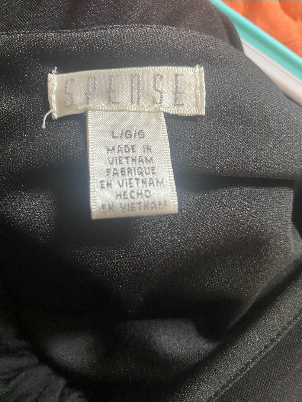 Spense black handkerchief hem dress